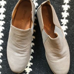 Grey Leather Shoes